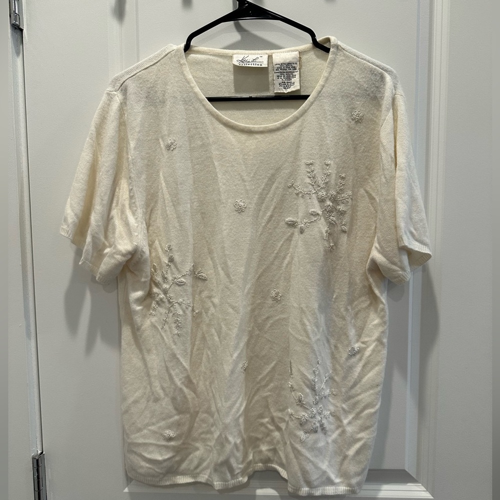 cream sweater